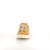 Baskets en cuir mostaza-ceraline blanco Chacal